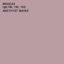#BA9CA3 - Amethyst Smoke Color Image
